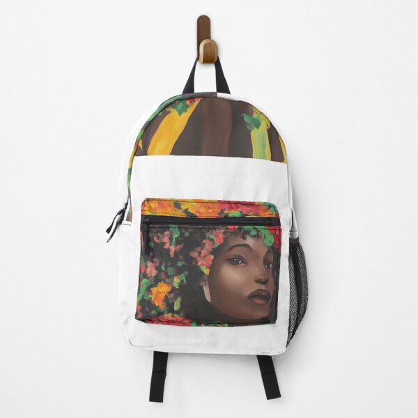 Item preview, Black Woman Flowers Painting Melanin Afro Black Month History Gift designed and sold by TMelonShop.