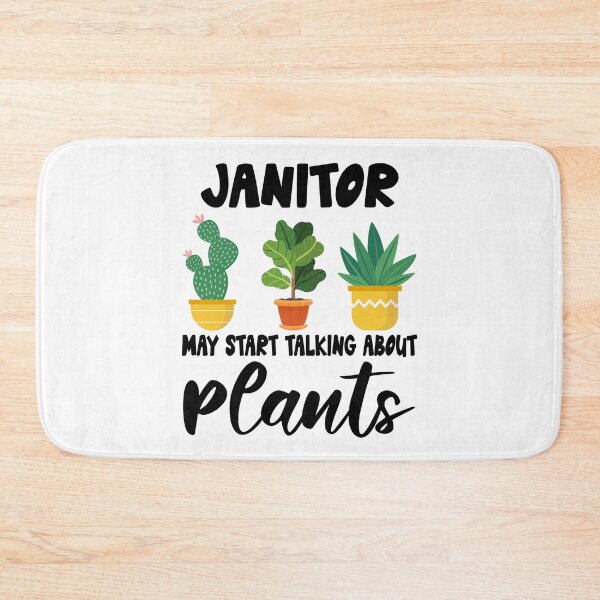 Item preview, Janitor May Start Talking About Plants,Janitor Dad Husband Gardener Gardening designed and sold by Dogs Geeky⭐⭐⭐⭐⭐.
