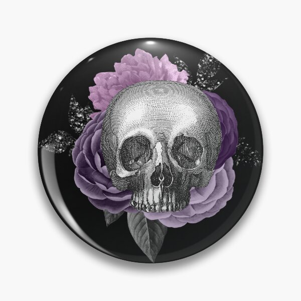 Item preview, Skeleton purple love with roses 3 designed and sold by ORIGENcreate.