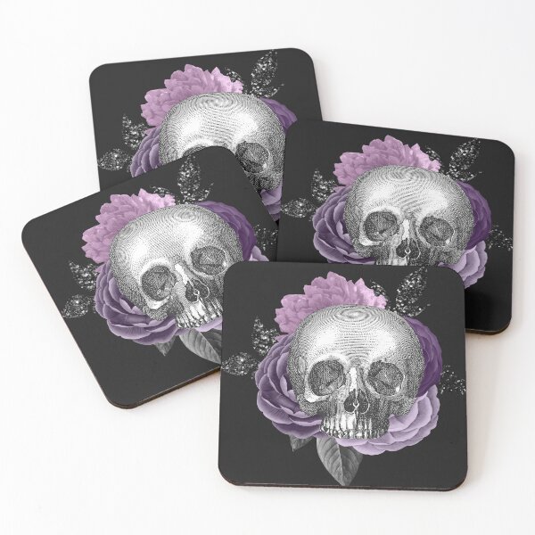 Item preview, Skeleton purple love with roses 3 designed and sold by ORIGENcreate.