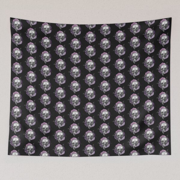 Item preview, Skeleton purple love with roses 3 designed and sold by ORIGENcreate.