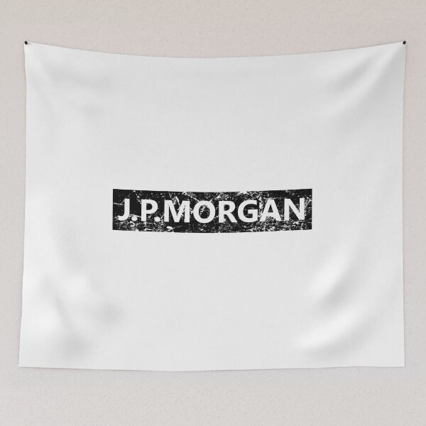 Item preview, JP Morgan with distressed design in black designed and sold by Manoroma.