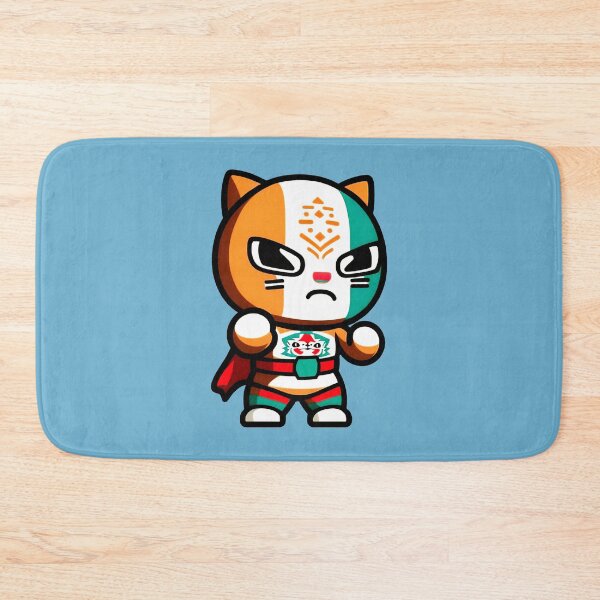 Artikelvorschau, Lucha Libre Katzen | Mexikanische Wrestling | Kawaii-Katzen | Chibi-Katzen | Anime-Katzen | Lucha Libre Katzen 055 entworfen und verkauft von Catcosm.