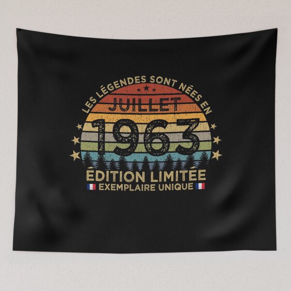 Item preview, Anniversaire 60 Ans Les Legendes Sont Nees en Juillet 1963 designed and sold by cssdru.