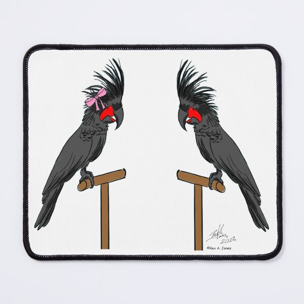 Item preview, Crazy Bird Lady with Palm Cockatoos designed and sold by Laughing Parrot Studio.
