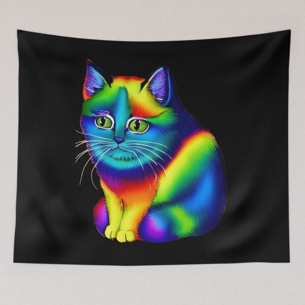 Item preview, Rainbow cute cat  designed and sold by The Love Quill.