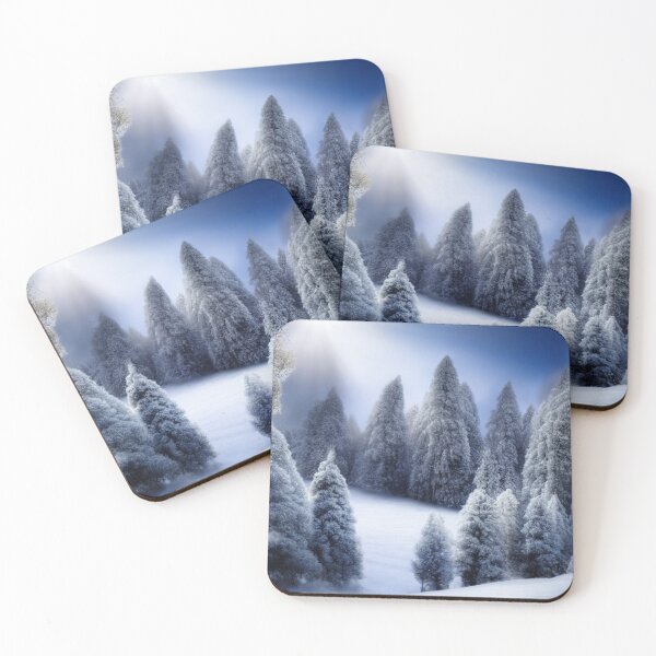 Item preview, Snow coverd Christmas trees  designed and sold by AYACHI90.