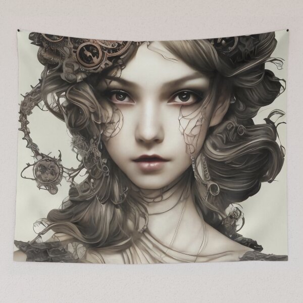 Item preview, Avery Steampunk Girl Portrait  designed and sold by Kamiri.