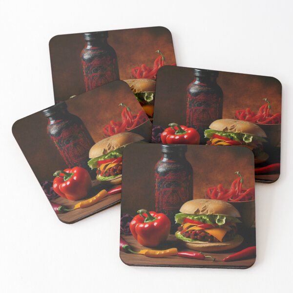 Item preview, Hamburger and Peppers - Oil Painting by a Dutch Master designed and sold by Mitch-Angelo.