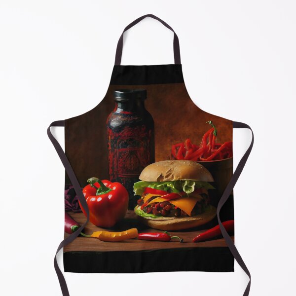 Item preview, Hamburger and Peppers - Oil Painting by a Dutch Master designed and sold by Mitch-Angelo.