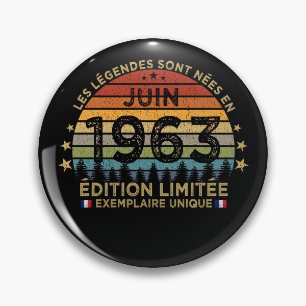 Item preview, Anniversaire 60 Ans Les Legendes Sont Nees en Juin 1963 designed and sold by cssdru.