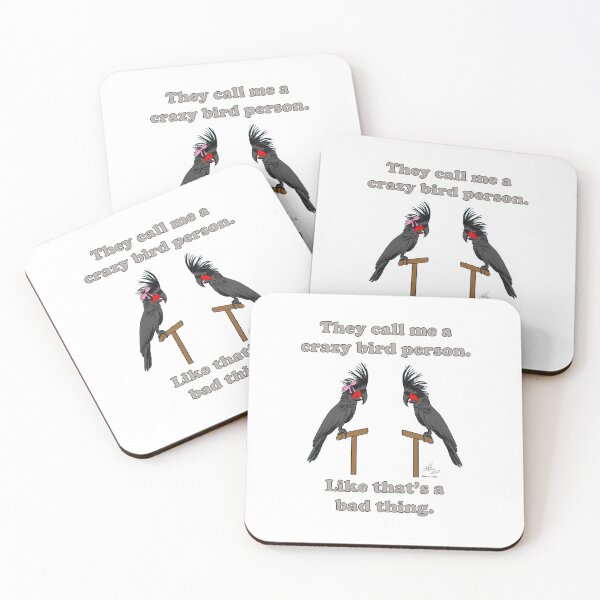 Item preview, Crazy Bird Person with Palm Cockatoos designed and sold by Laughing Parrot Studio.