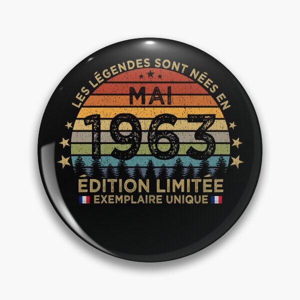 Item preview, Anniversaire 60 Ans Les Legendes Sont Nees en Mai 1963 designed and sold by cssdru.