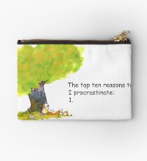 Calvin is a procrastinator Studio Pouch