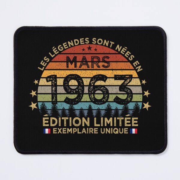 Item preview, Anniversaire 60 Ans Les Legendes Sont Nees en Mars 1963 designed and sold by cssdru.