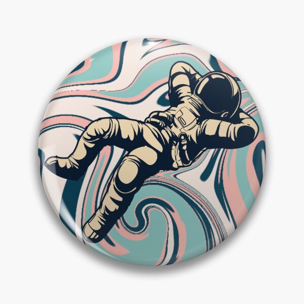 Item preview, Trippy Astronaut Floating designed and sold by Getsomecakes ⭐⭐⭐⭐⭐.