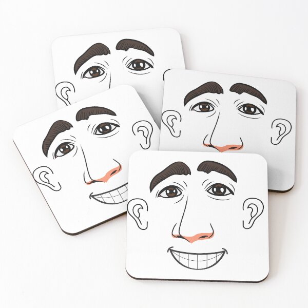 Item preview, Full face male man smiling  designed and sold by DesignsbyDemand.