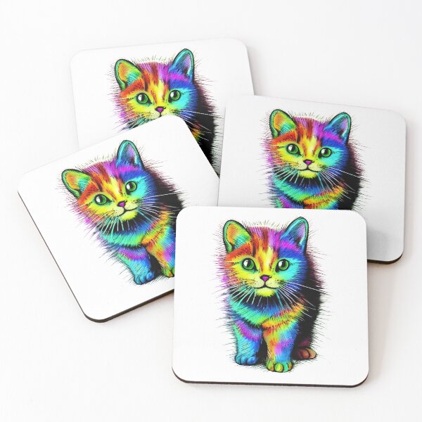 Item preview, Rainbow cute cat  designed and sold by The Love Quill.