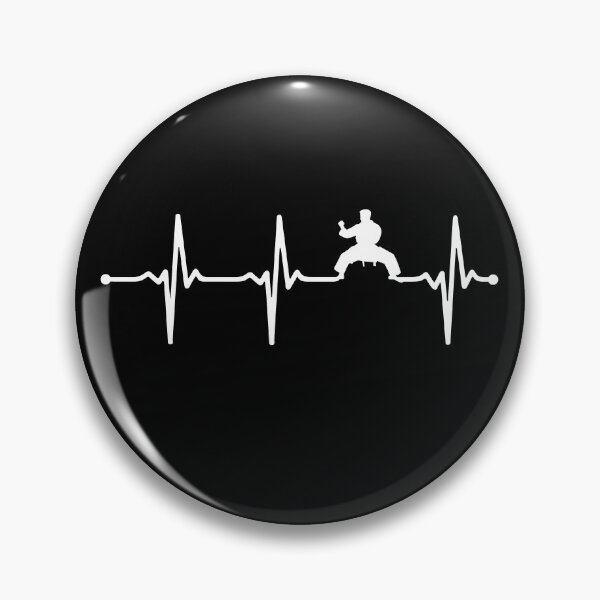 Artikelvorschau, Karate-Herzschlag-Puls-EKG Karateka-Basishaltung Wv entworfen und verkauft von KleverOlivier.