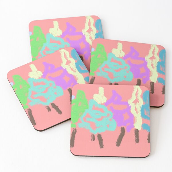 Item preview, Eight Trees on Coral designed and sold by Marilyn Hill.