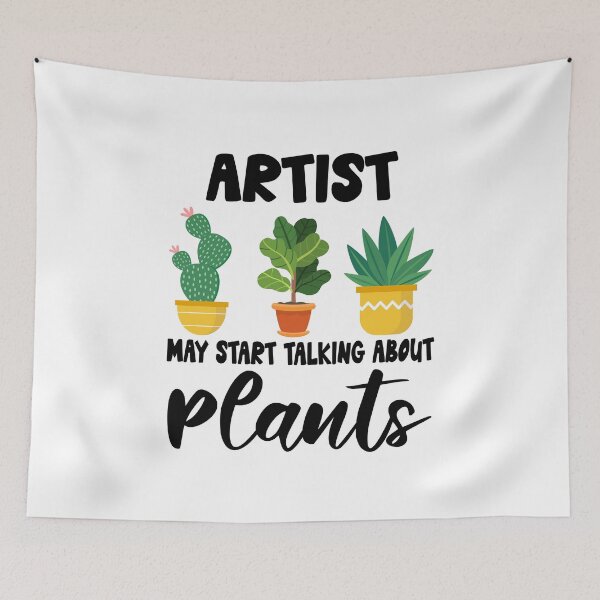 Item preview, artist May Start Talking About Plants, artist Gardening PLants Design Quote designed and sold by Dogs Geeky⭐⭐⭐⭐⭐.