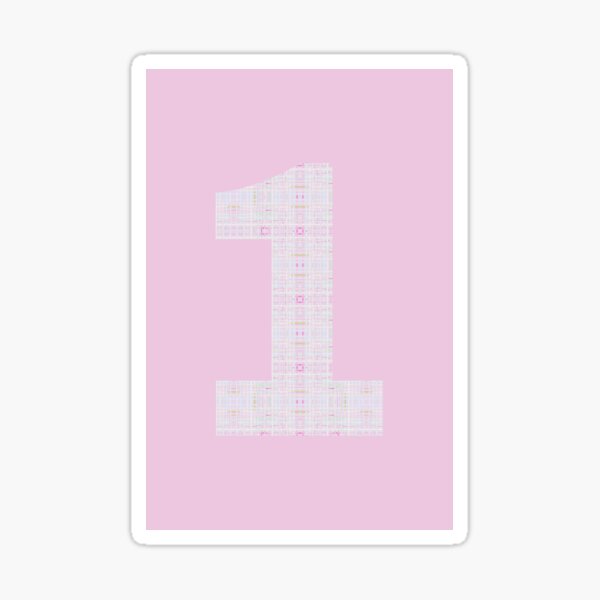 quot Pink Number 1 with beautiful stripes of pastel colors like green and