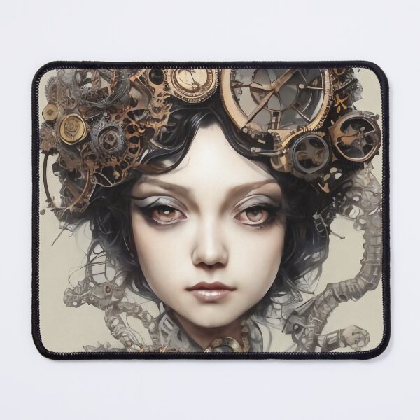 Item preview, Aaliyah Steampunk Girl Portrait designed and sold by Kamiri.