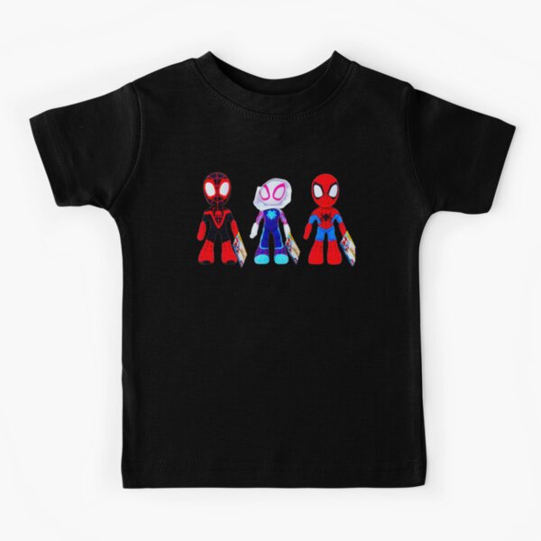 Marvel Spidey and His Amazing Friends Spider-Man Miles Morales Ghost-Spider  Girls 3 Pack T-Shirts Toddler, Child