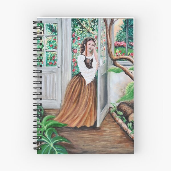 Item preview, Distraught girl enters the Orangery. Oil painting designed and sold by OilPaintsHatts.