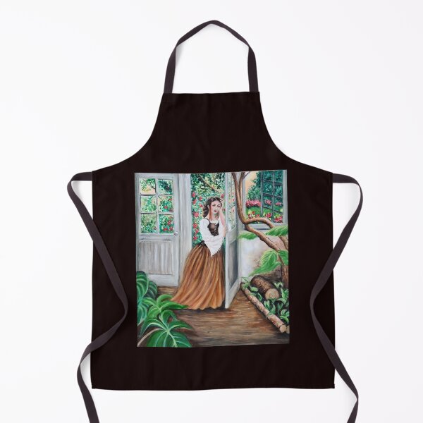 Item preview, Distraught girl enters the Orangery. Oil painting designed and sold by OilPaintsHatts.