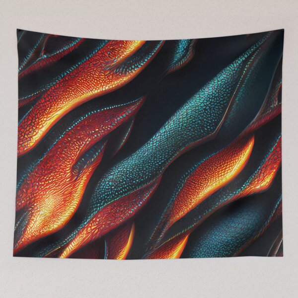 Item preview, Dragon skin in wavy colors designed and sold by Ahmed farouk.