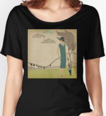 Strolling Through The Park 1920's Women's Relaxed Fit T-Shirt