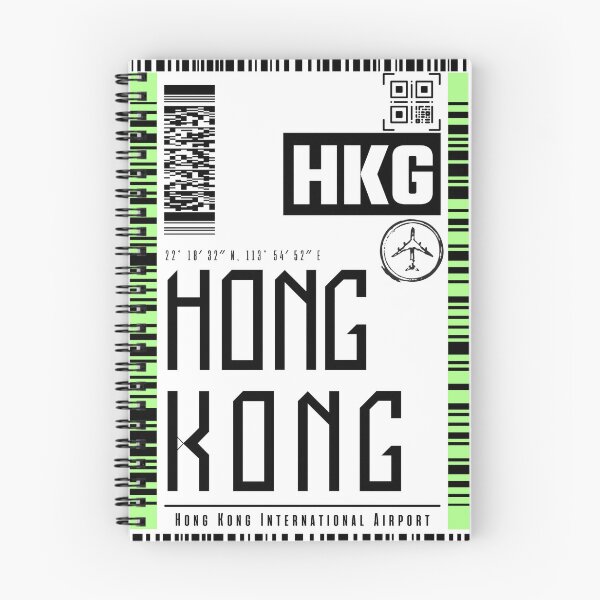 Item preview, HONG KONG boarding pass luggage stickers designed and sold by LeddsoDello.