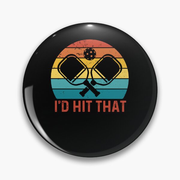 Item preview, I'd Hit That Pickleball Paddle Vintage Retro designed and sold by Echo Dusk.