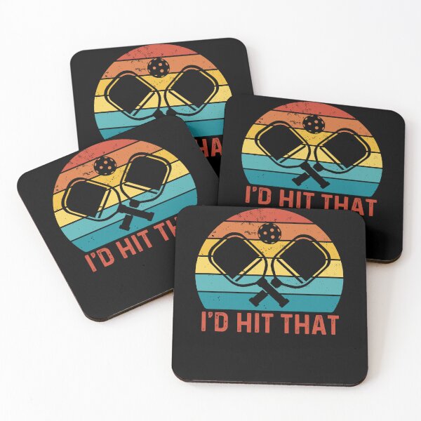 Item preview, I'd Hit That Pickleball Paddle Vintage Retro designed and sold by Echo Dusk.
