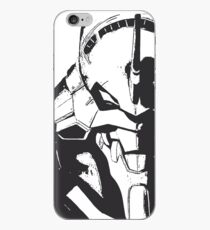 Vinilo o funda para iPhone Evangelion Unit-01 Blanco y negro