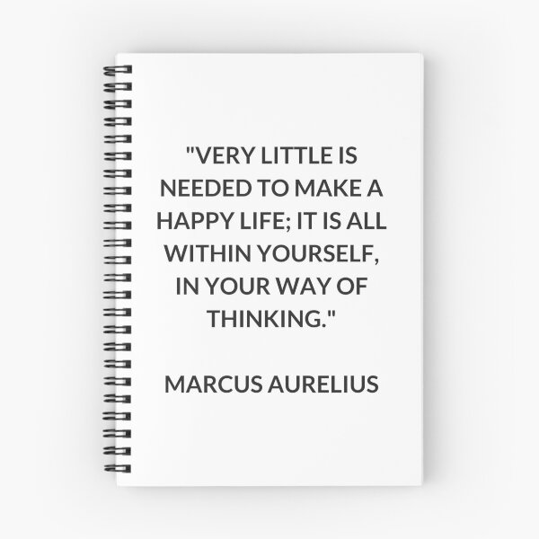 Item preview, Very little is needed to make a happy life; it is all within yourself, in your way of thinking. - Marcus Aurelius philosopher quotes designed and sold by Inspirationmotivation.