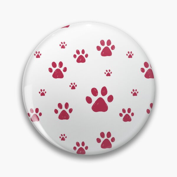 Item preview, Pet paws pattern. Viva magenta color 2023 designed and sold by Aleksse.