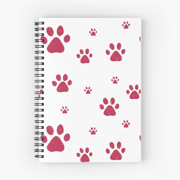 Item preview, Pet paws pattern. Viva magenta color 2023 designed and sold by Aleksse.