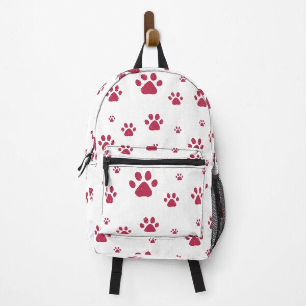Item preview, Pet paws pattern. Viva magenta color 2023 designed and sold by Aleksse.