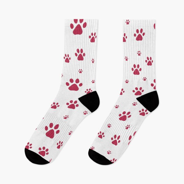 Item preview, Pet paws pattern. Viva magenta color 2023 designed and sold by Aleksse.