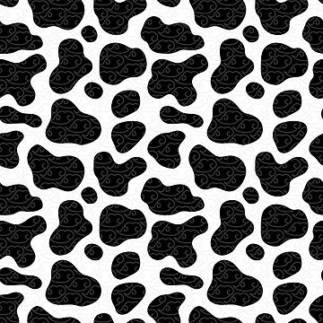 Black & White Cow Spots Animal Print Pattern Wrapping Paper