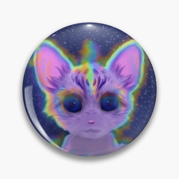 Item preview, All-Knowing Cosmic Kitty designed and sold by thetrippykitten.