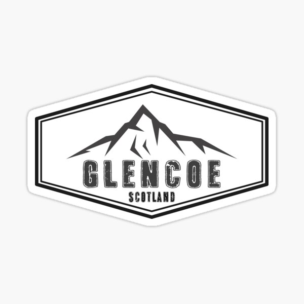 Glen coe mountain Sticker
