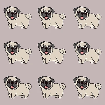 Artwork thumbnail, Fawn pug by Shellsiepup