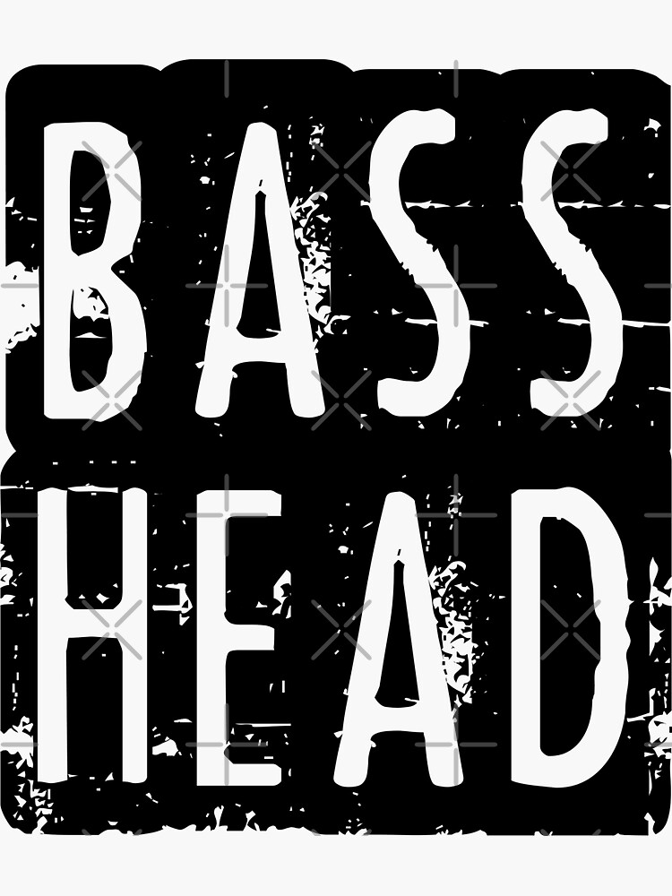 "Bass Head" Sticker for Sale by Charislit Redbubble