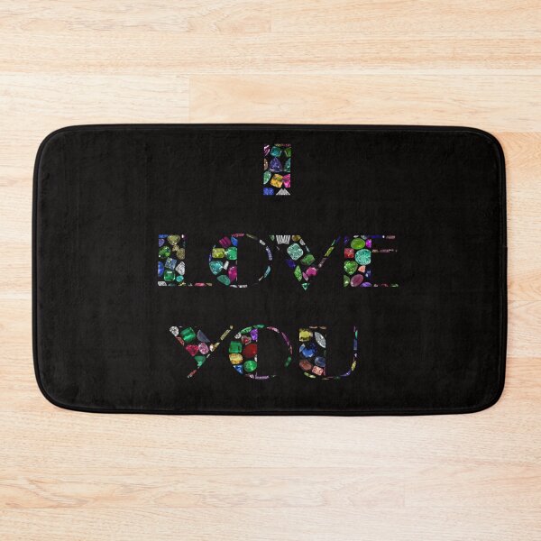 Item preview, I Love You made with Gemstones designed and sold by DigitalGemArt.
