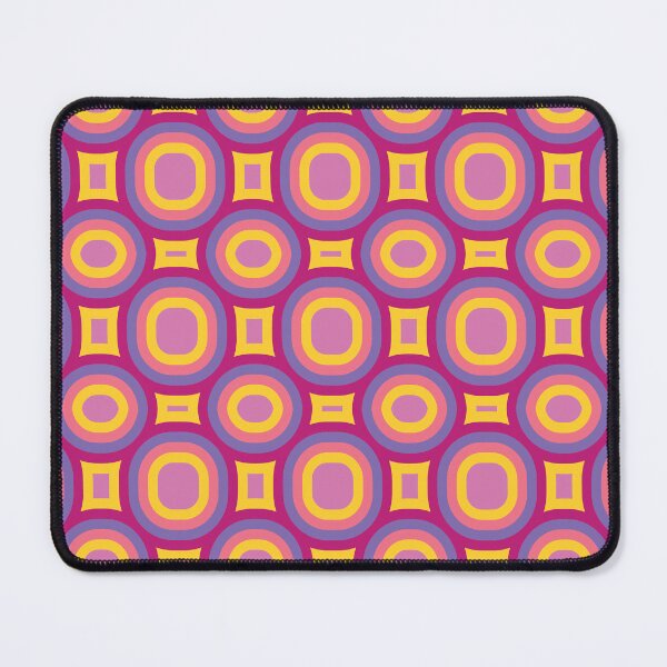 Item preview, Retro Ovals Seamless Pattern in Pink and Yellow designed and sold by Reconocer.