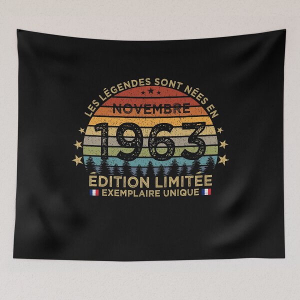 Item preview, Anniversaire 60 Ans Les Legendes Sont Nees en Novembre 1963 designed and sold by cssdru.