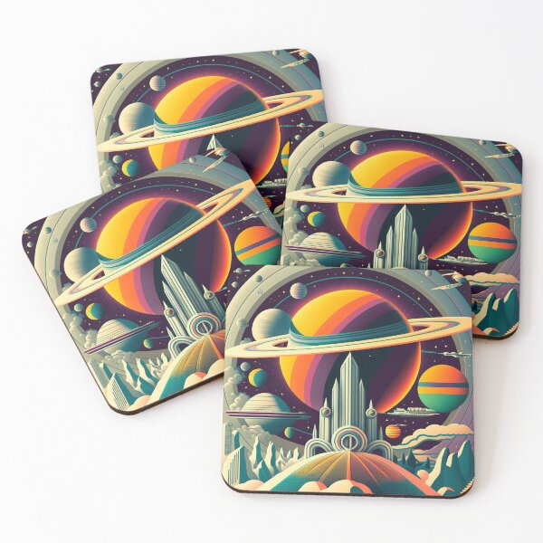 Item preview, Depiction of the colonization of Saturn - Midjourney designed and sold by ArtificioAI.